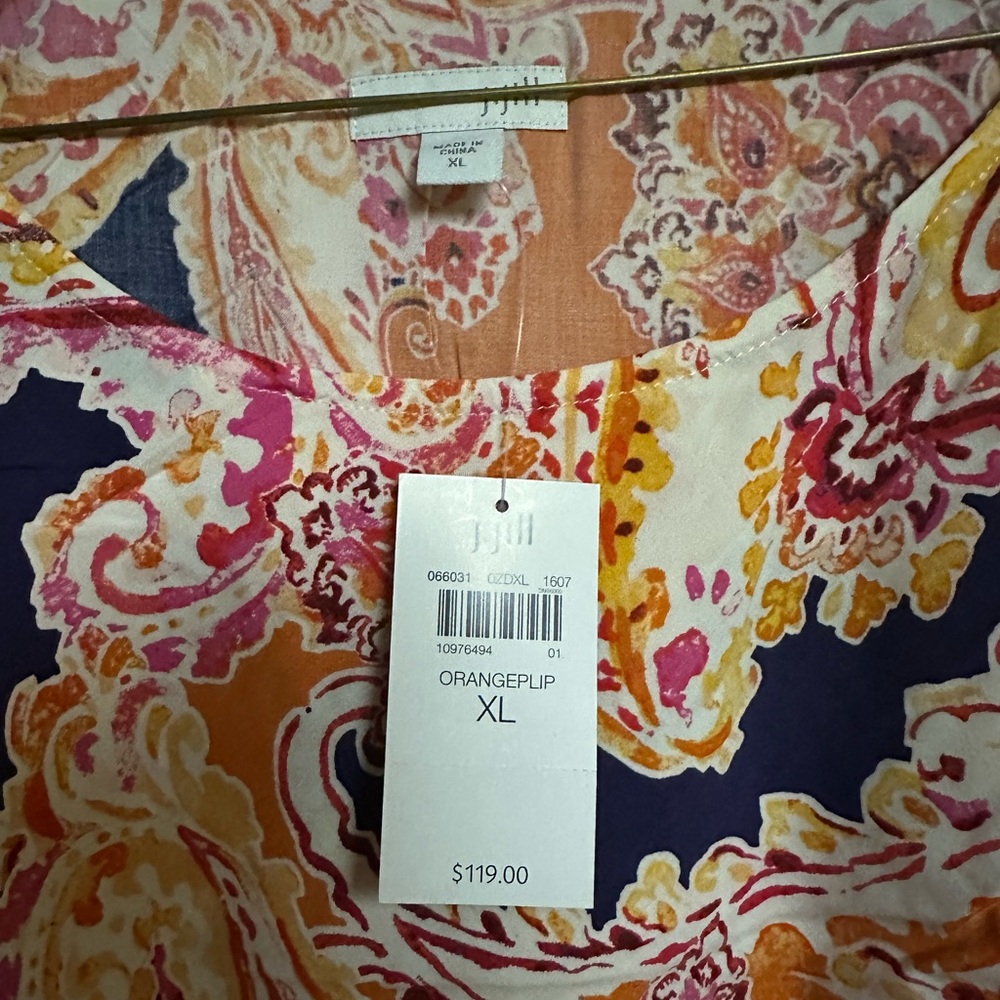 J. Jill Paisley Dress NWT - Picture 2 of 3